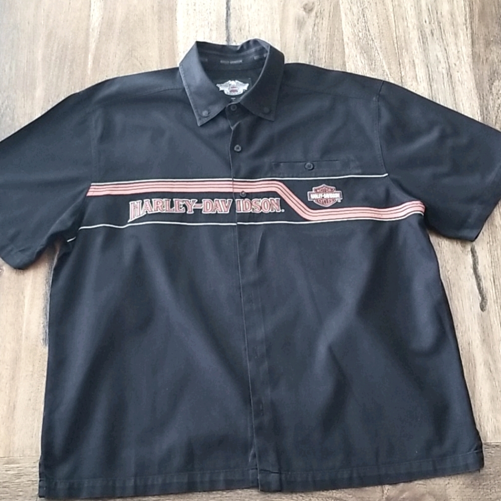 Harley Davidson button down shirt